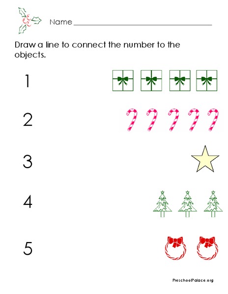 Christmas Numbers Lesson Plan