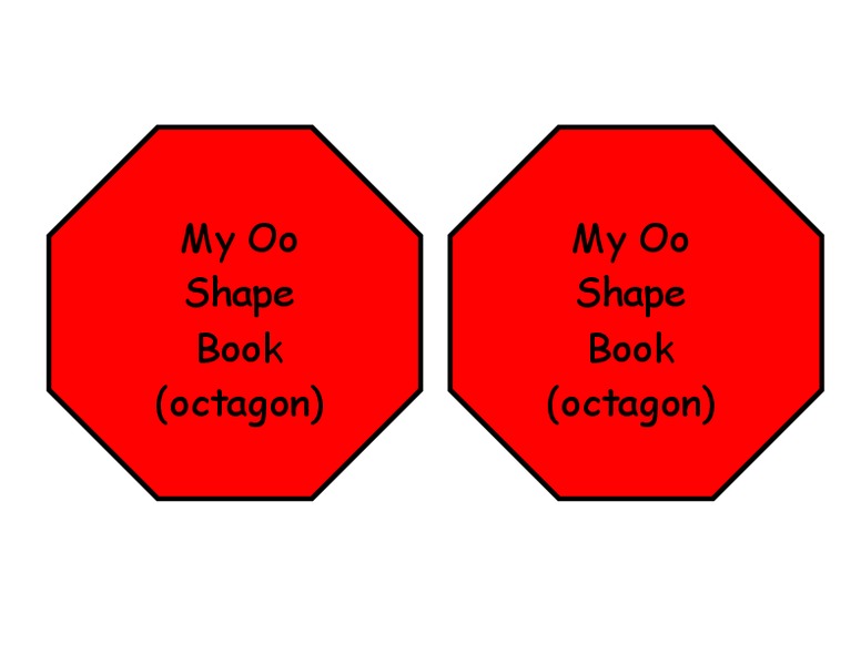 My Oo Shape Book Worksheet