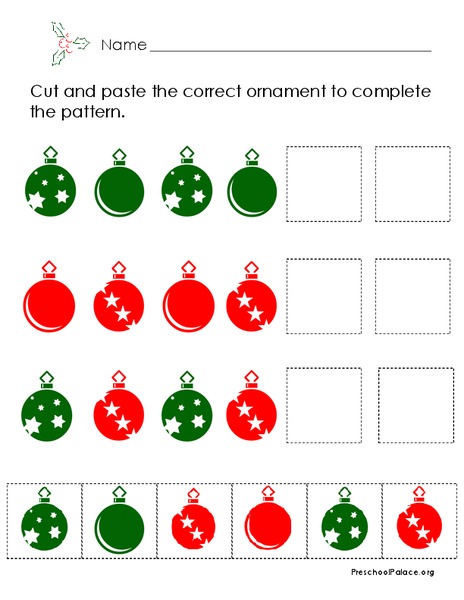Christmas Patterns Lesson Plan