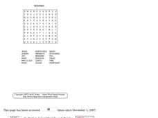 Christmas Puzzle Worksheet