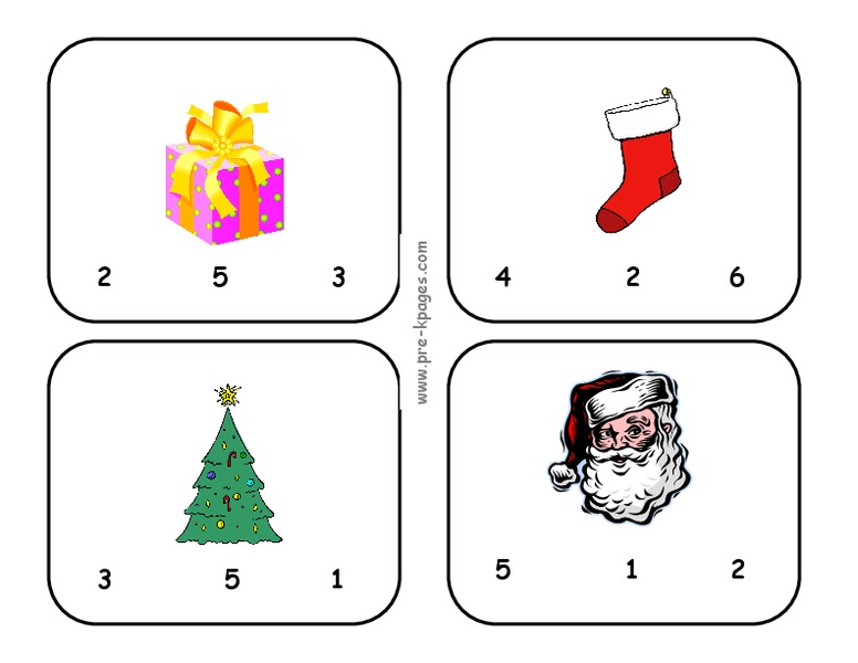 Christmas Syllables Worksheet