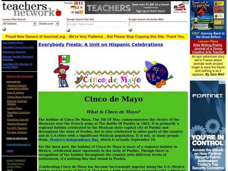 Cinco de Mayo Lesson Plan