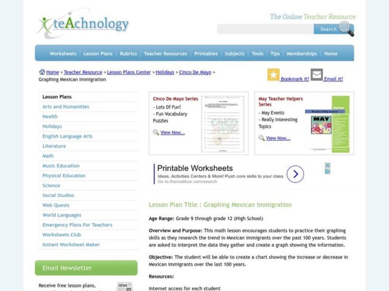 Cinco De Mayo Lesson Plan