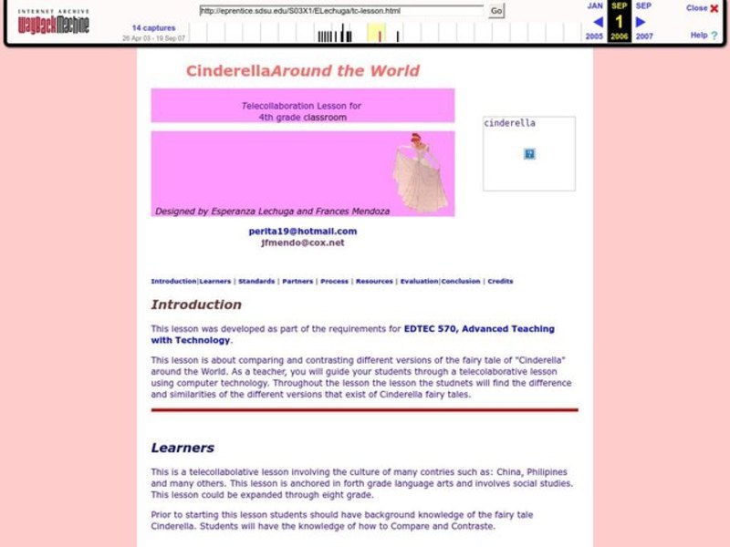 Cinderella Around the World Lesson Plan