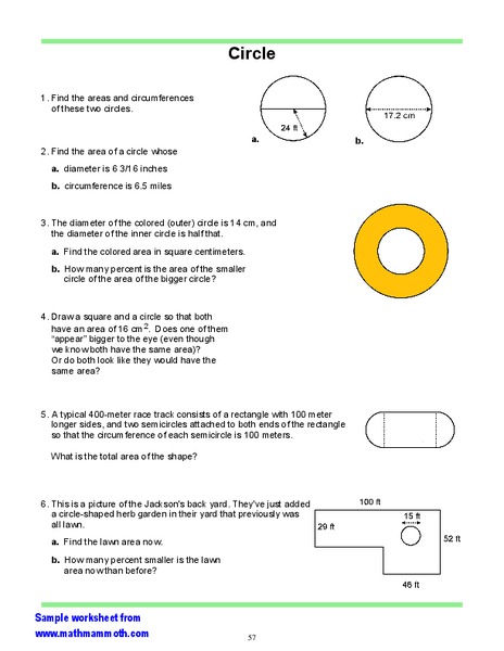 Circle Worksheet