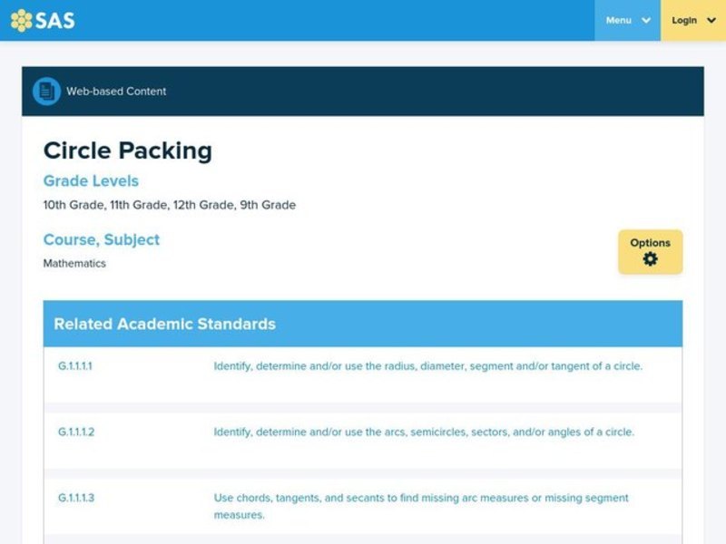 Circle Packing Lesson Plan