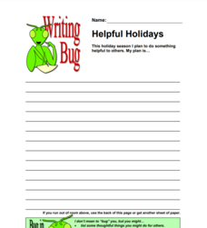 Helpful Holidays Lesson Plan