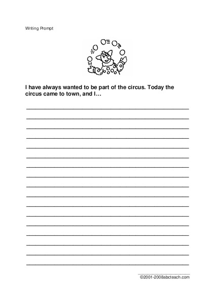 Circus Worksheet