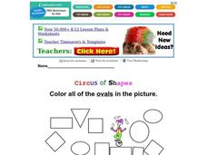 Circus of Shapes Worksheet