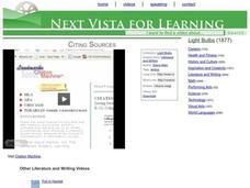 Citing Sources Instructional Video