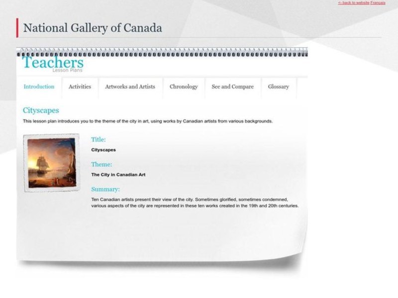 Cityscapes Lesson Plan