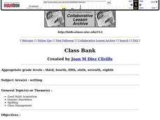 Class Bank Lesson Plan