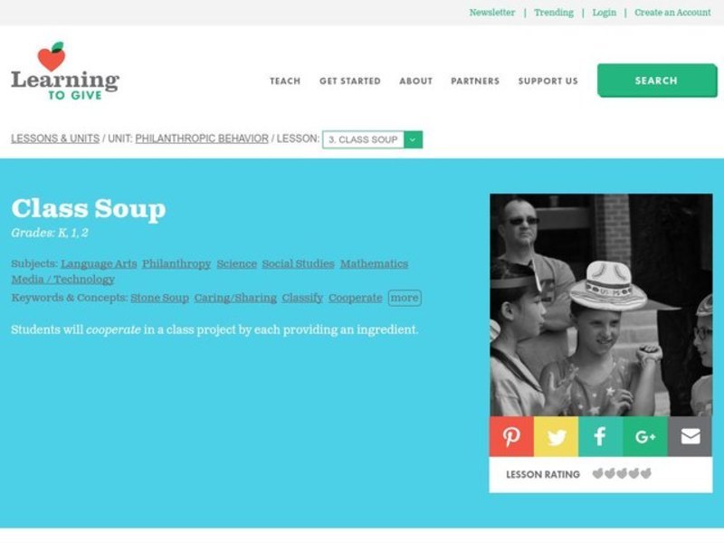 Class Soup Lesson Plan