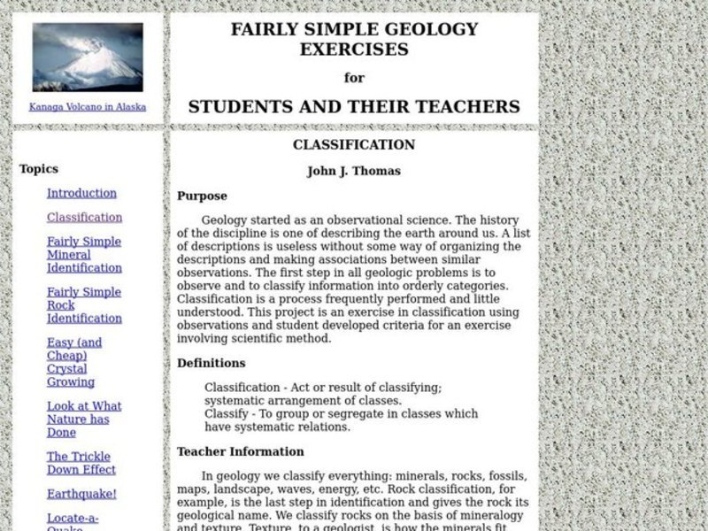 Classification Lesson Plan