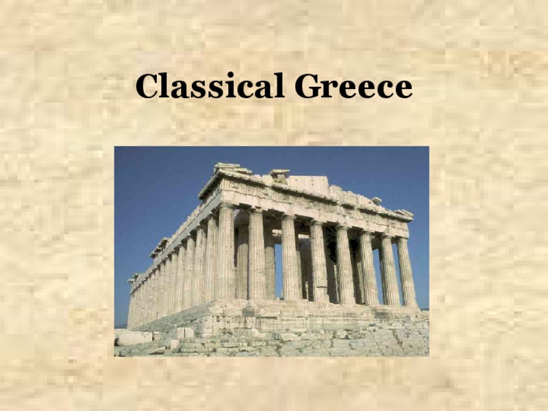 Classical Greece PPT