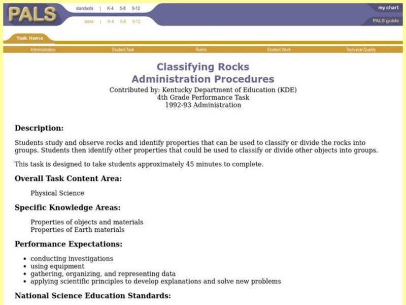 Classifying Rocks Lesson Plan