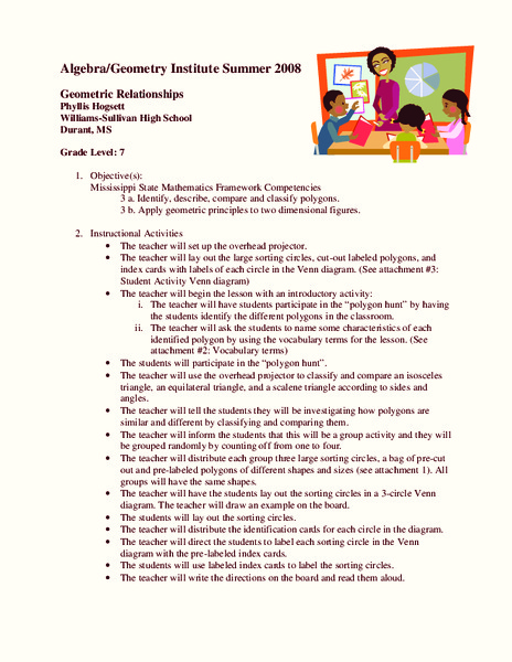 Classifying Polygons Lesson Plan