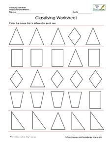 Classifying Worksheet Worksheet