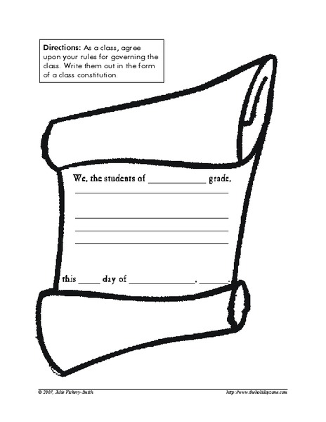 Classroom Rules Worksheet