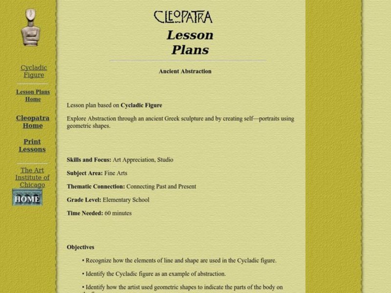 Cleopatra Lesson Plan