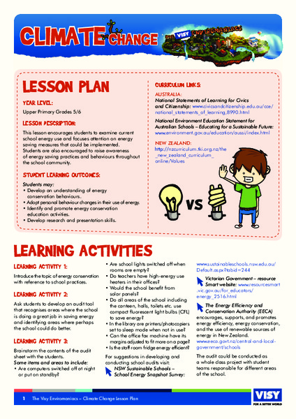 Climate Change Lesson Plan