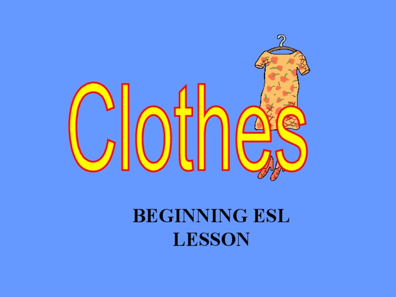 Clothes PPT