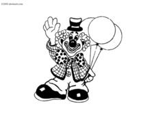 Clown Picture Worksheet