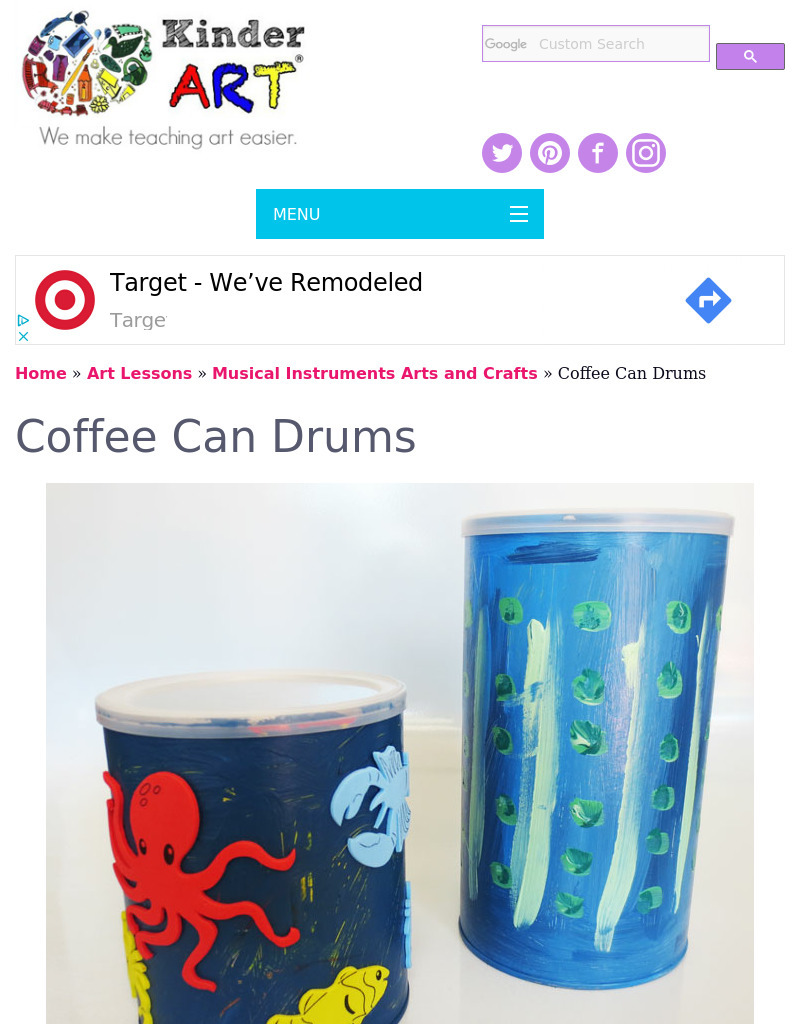 Coffee Can Drum Lesson Plan