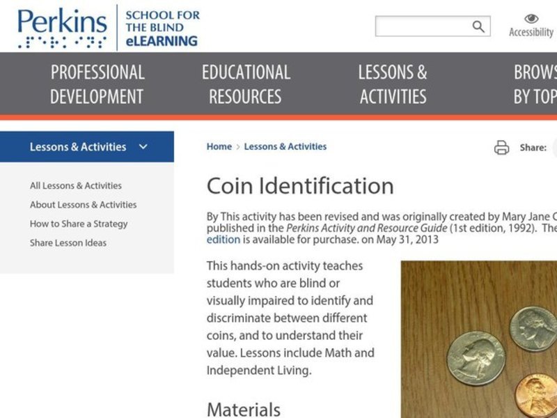 Coin Identification Lesson Plan