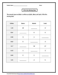 Coin Values Worksheet