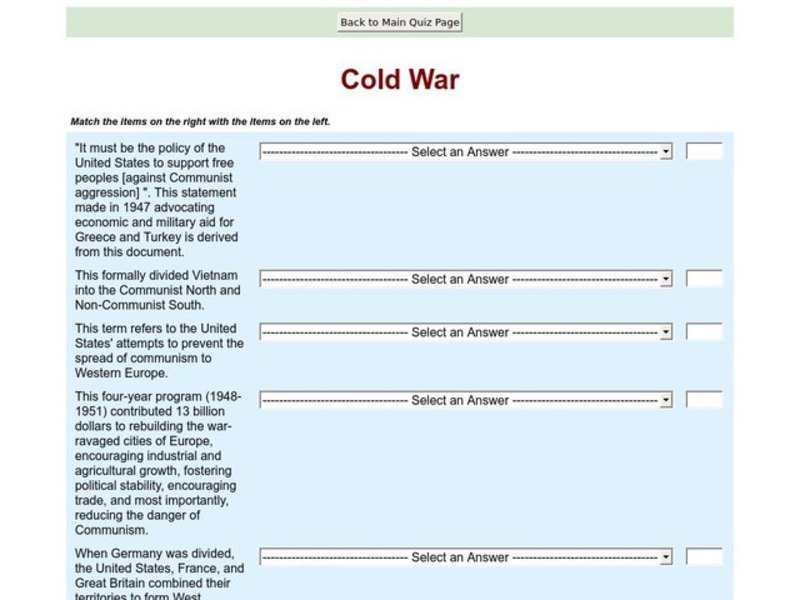 Cold War Interactive