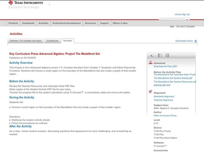 Complex Numbers Lesson Plan