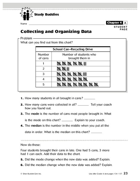 Collecting And Organizing Data Lesson Plan