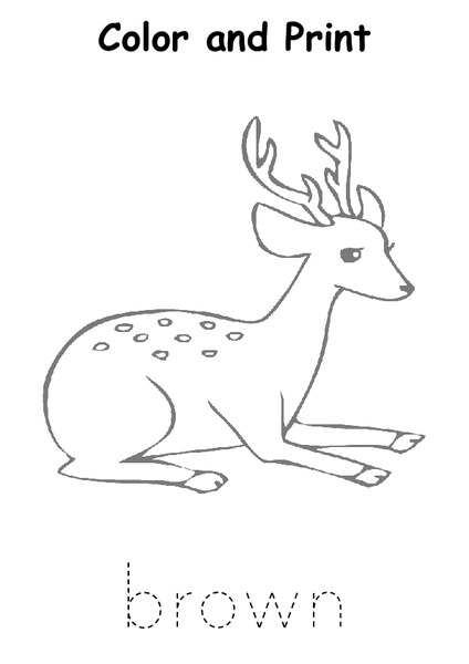 Color and Print Worksheet