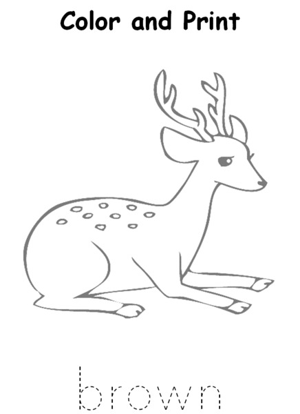 Color and Print Worksheet