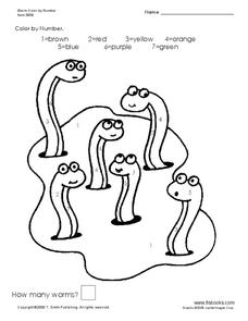 Color by Number Worksheet