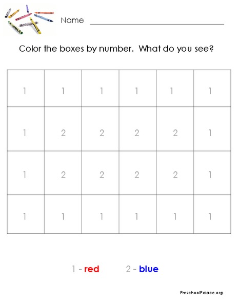 Color by Number Lesson Plan