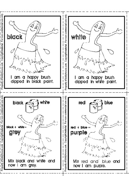 Color Combinations Coloring Sheet Worksheet