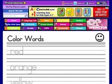 Color Words Worksheet