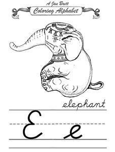 Coloring Alphabet Worksheet