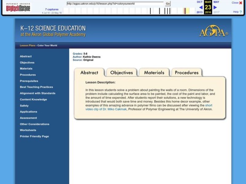 Color Your World Lesson Plan