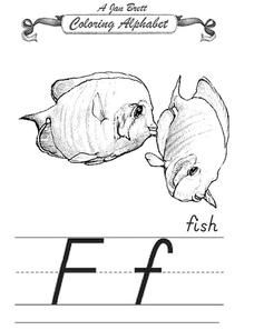 Coloring Alphabet Worksheet