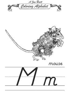 Coloring Alphabet Worksheet
