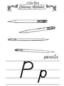 Coloring Alphabet Worksheet