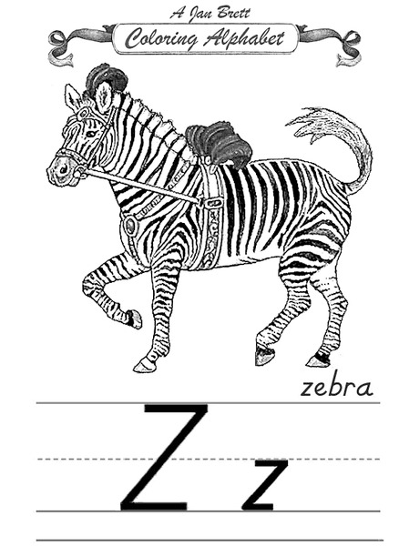 Coloring Alphabet Worksheet