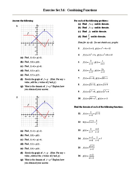 Combining Functions Lesson Plan