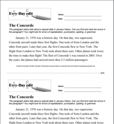 Every Day Edit - The Concorde Activity