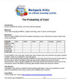 The Probability of Color Lesson Plan