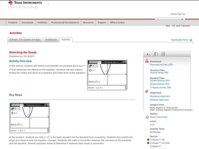 Stretching the Quads Lesson Plan