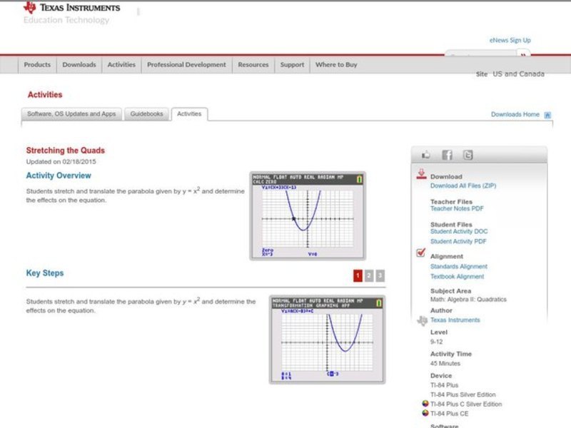 Stretching the Quads Lesson Plan